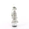 Pleaser - DELIGHT656RS Sandale à bride à la cheville - Couleur argent/Transparent Product image